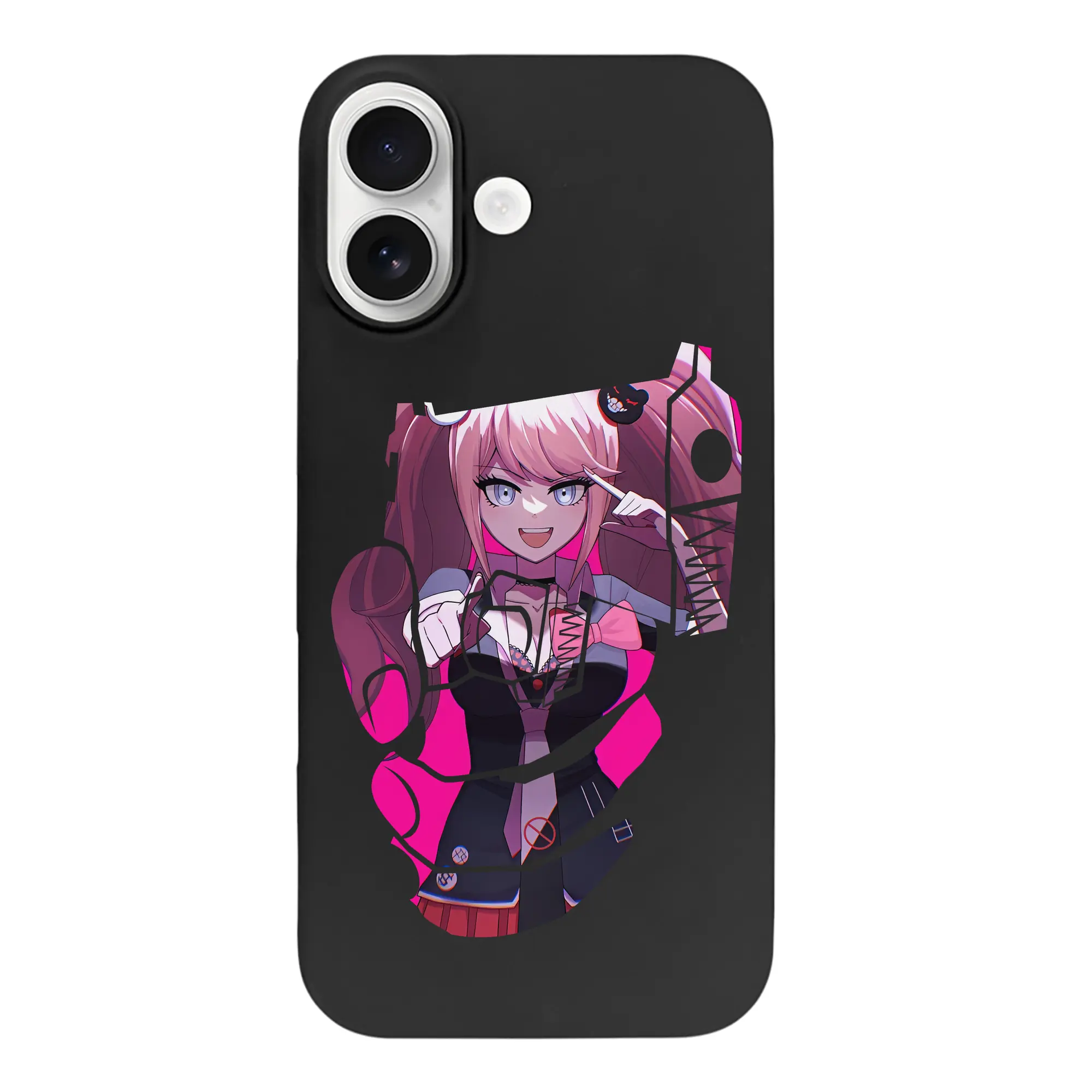 ダンガンロンパ グッズ,江ノ島盾子 - iPhone 17 シリーズ シリコンケース 薄型 耐衝撃 指紋防止 ソフトタッチカバー 精密フィット 傷防止 保護ケース iPhone 17/17 Air/17 Pro/17 Pro Max 対応